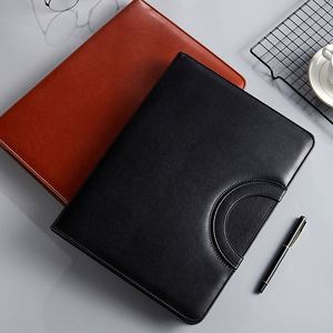 Faux Leather Travel Organizer <b>Ring</b> <b>Binder</b> Notepad Zipper Closure Portfolio Documents Presentation Features Custom Logo - Product Image 3