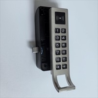 Serrure de cabinet intelligente à code par clavier en alliage de zinc pour armoire en bois publique de salle de sport avec poignée et code maître