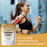 Lifeworth Private Label Le gain de poids rapide améliore l'appétit Supplément Gommes pour les femmes Augmenter le dosage de la poudre de poids pour les adultes