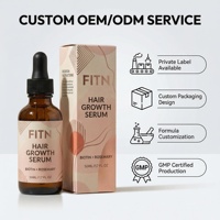 Sérum Capillaire Croissance Peptides Extraits Végétaux Naturels Biotine Romarin Soin Nourrissant du Cuir Chevelu Sans Prostaglandine Marque Privée Vente en Gros