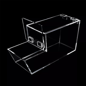 Boîte distributeur de bonbons en acrylique transparent portable personnalisée en usine Boîte de rangement pour collations - Product Image 3