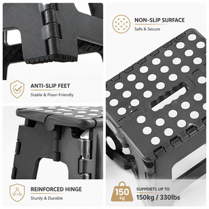 Taburete Plegable Portátil Premium, Silla de Camping de Plástico Reforzado con Asa <span class=keywords><strong>para</strong></span> Exteriores y Hogar, OEM - Product Image 2