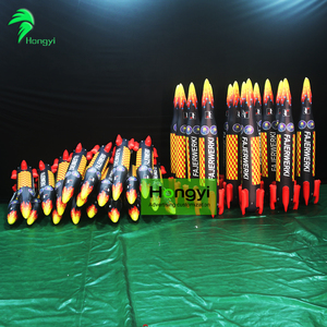 Fusée gonflable de décoration de publicité géante de remise de ventes directes d'usine de Hongyi - Product Image 3