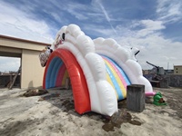 Arche gonflable en tissu Oxford 210D, couleur et taille personnalisables, avec option d'éclairage LED, pour la publicité et la décoration d'événements - Prix de gros