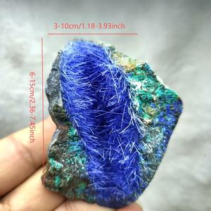 CrystalHola 50-200g Azurita Cruda, Piedra Curativa, Espécimen de Cristal, Cuarzo Azul, Minerales con Reflejos Azules Brillantes, Clúster de Espécimen Hecho a Mano - Product Image 6