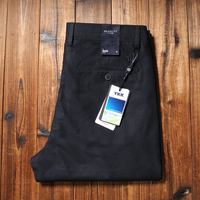 Pantalon décontracté homme luxe léger, coupe droite, couleur unie, sans repassage, idéal été
