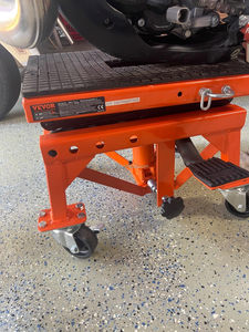 300 LBS hydraulique moto ciseaux Table élévatrice <span class=keywords><strong>Dirt</strong></span> Bike moto ascenseur support haute levage outil pour réparation automobile - Product Image 3