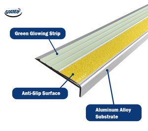 Revêtement <span class=keywords><strong>de</strong></span> sol stratifié en bois massif Garniture en aluminium Profil <span class=keywords><strong>de</strong></span> <span class=keywords><strong>carrelage</strong></span> Sécurité <span class=keywords><strong>Marche</strong></span> Antidérapant <span class=keywords><strong>Nez</strong></span> d'<span class=keywords><strong>escalier</strong></span> en forme <span class=keywords><strong>de</strong></span> L - Product Image 5