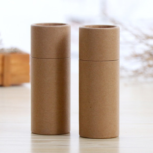 Empty Kraft Custom Paper Tube Packaging Box Coffee Cosmetic Paper Box Paper Material with Lid Round Tube Gift Box