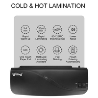 Laminateur de poche OL200 format A4, 80-125 microns, système à 2 rouleaux, machines à plastifier à chaud et à froid pour photos, pour la maison, l'école, le bureau