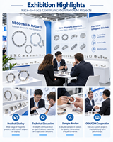 Aimant annulaire en néodyme de précision N45H, puissant aimant permanent circulaire en terres rares pour encodeurs de montres connectées – Approvisionnement direct usine