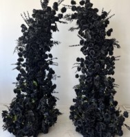 J-H090 Großhandel Hochzeits-Blumenbogen Blumenbogen-Hintergrund Künstliche Rosen-Grünbogen-Blumenarrangements für Hochzeiten