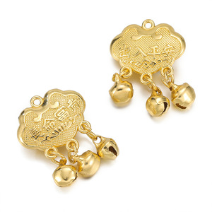 Longevity <b>Lock</b> Pendant Alloy DIY Necklace Charm Traditional Sand Gold Unisex Everyday Wear Geometric Design Yiwu Origin - Product Image 5