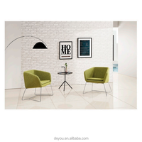 Fauteuil d'appoint moderne en tissu avec base en forme de traîneau pour salon, bureau, réception, hall d'hôtel