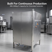 TUORONG 300~500kg/h Machine de tempérage de chocolat industrielle automatique multifonctionnelle personnalisable à chauffage et refroidissement continu
