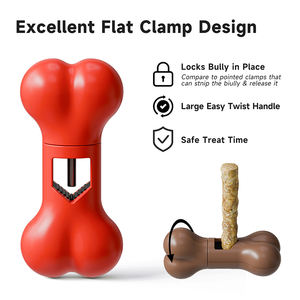 Venta al por mayor productos para mascotas forma de hueso perro hueso titular Bully Stick titular evitar asfixia Dispositivo de seguridad para perros - Product Image 3