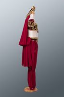 Costume de danse du ventre de style arabe professionnel personnalisé robe de scène fendue égyptienne pour les enfants