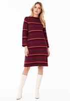 Vente directe Robe en tricot de coton confortable et élégante pour femmes, robe pull décontractée pour les occasions festives