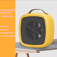 Radiateur d'appoint céramique PTC 500W, ventilateur électrique de bureau, chauffage portable silencieux pour la maison, le bureau et les pièces intérieures en hiver