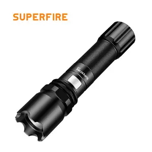 Super Bright 700 Lumens 1*18650 Battery Waterproof Self Defensive Usb Rechargeable Tactical Led Flashlight