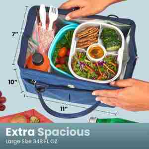 Insulated Lunch Bag Reusable Cooler Bag for Picnic Wholesale Thermal Lunch Box - Product Image 3