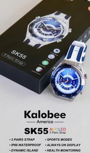 SK55 Nuovo Smartwatch 5 per Uomo e Donna, Alta Qualità, 3 Cinturini, Schermo AMOLED 1.53, Impermeabile IP68, Chiamate BT, Kalobee - Product Image 4