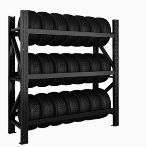 Étagères en fil d'acier à 3 niveaux <span class=keywords><strong>PZr</strong></span> et rayonnage à navette, capacité de charge de 300 kg, résistant aux intempéries, antirouille, durable, stockage en entrepôt - Product Image 3