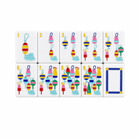Jeu de Mahjong en Acrylique Thème Portuaire 160 Tuiles Design Balise et Phare Côtier Luxe Portable Durable Cadeaux Nautiques Décoration