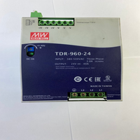 Nuevo Controlador de Programación PLC Meanwell TDR-960-24, Entrada RS485, 220-240V AC, 24VDC, 40W, Fuente de Alimentación, Automatización Industrial
