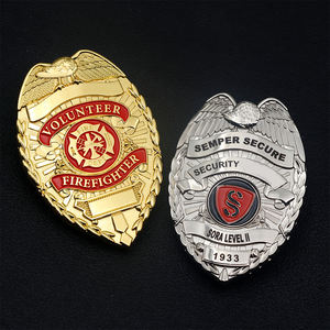 Venta al por mayor del fabricante: Uniforme de guardia personalizado, pin de seguridad, insignia metálica de seguridad con logotipo y tarjetero - Product Image 3