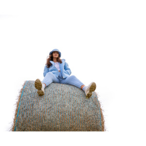 Cappotto trapuntato blu Baby con cappuccio Pea Street - Product Image 2