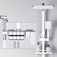 Robinetterie thermostatique YMC, robinet de douche pour salle de bain, mitigeur de douche 4 voies, ensemble de douche mural luxueux pour plafond