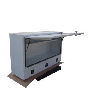 Boîte à outils en aluminium sur mesure avec 3 tiroirs, verrouillable, étanche à l'eau et à la poussière, armoire à outils OEM - Product Image 5