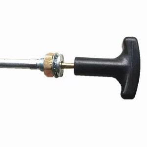 Control Flexible Shaft Assembly Black T Handle Stainless Steel For Buses Trucks <b>Coaches</b> Repair Replacement - Product Image 2
