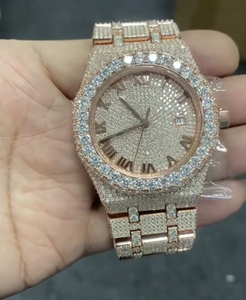 Reloj Mecánico Personalizado con Diamantes Moissanite VVS de Primera Calidad, Estilo Hip-Hop con Incrustaciones, Reloj de Pulsera de Lujo Brillante - Product Image 2