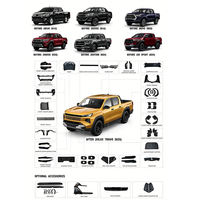 Kit carrosserie avant pour Toyota Hilux Vigo Revo 2015-2025, mise à niveau vers le modèle Travo 2026
