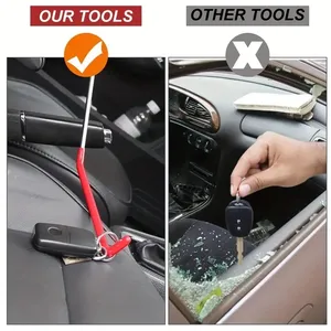 Kit d'outils pour portières de voiture 21/18 pièces, comprenant une pompe à air gonflable et des outils de fixation pour ouverture de vitres et portes de voiture, kits à longue portée avec sac de transport - Product Image 4