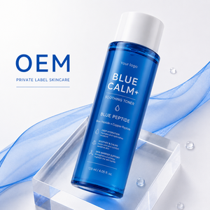 บลู คาล์ม+ ซูทติ้ง โทนเนอร์ 120 มล. บลู เปปไทด์ คอปเปอร์ เปปไทด์ น้ำยาปลอบประโลมผิวแพ้ง่าย OEM แบรนด์ส่วนตัว - Product Image 4