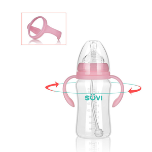 Gobelet à large ouverture sans BPA en PP et silicone avec motif de dessin animé, poignée et débit variable pour bébés de 0 à 6 mois et jusqu'à <span class=keywords><strong>1</strong></span> an - Product Image 5
