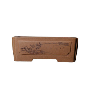 Maceta Rectangular para Bonsái Zisha, Hecha a Mano, Estilo Chino Clásico, Forma de Ventana - Product Image 5