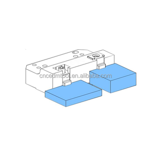 Tornillo <span class=keywords><strong>de</strong></span> banco para palets EROWA WEDM <span class=keywords><strong>de</strong></span> acero inoxidable <span class=keywords><strong>de</strong></span> precisión HPEDM con labio en Z fijo y mandíbulas <span class=keywords><strong>de</strong></span> la HE-V06621 - Product Image 6