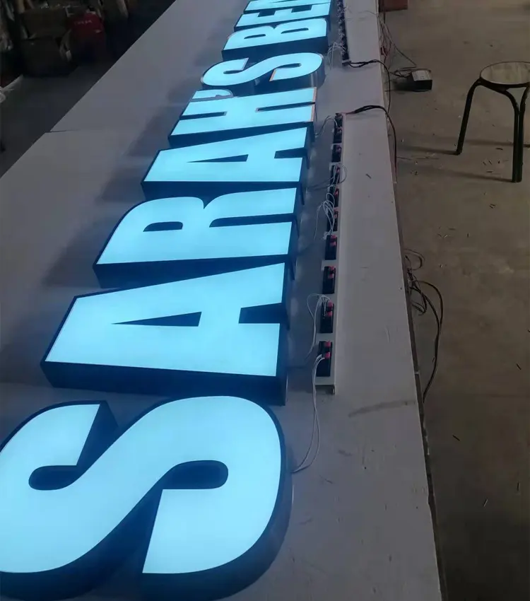 2022 new style printing outdoor 3d signs shop acrylic custom sing led logo letters with good service