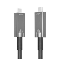 AOC 10Gbps 5m 10m 15M PD 60W Carga rápida 4K @ 60Hz Video 3,2 Gen2 USB Tipo C a Tipo C Cable óptico activo para enlace de cámara