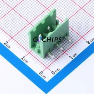 DB2ER-5.0-3P-GN Plug-in Terminal Block P=5mm Connector Board-to-Board / Socket - Open 1x3P 5mm Green - Product Image 1