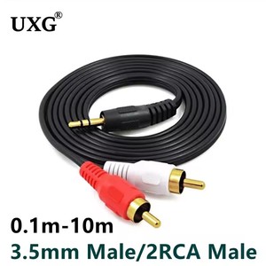 Cable estéreo de 0.1m con conector <span class=keywords><strong>Jack</strong></span> 3.5mm <span class=keywords><strong>a</strong></span> <span class=keywords><strong>RCA</strong></span> <span class=keywords><strong>hembra</strong></span>, <span class=keywords><strong>adaptador</strong></span> en Y de 3.5mm <span class=keywords><strong>a</strong></span> <span class=keywords><strong>2</strong></span> <span class=keywords><strong>RCA</strong></span> <span class=keywords><strong>macho</strong></span>/<span class=keywords><strong>hembra</strong></span>, conector auxiliar de <span class=keywords><strong>audio</strong></span> para auriculares y música - Product Image 2