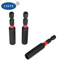 Ensemble de porte-embouts hexagonaux à percussion professionnels de qualité industrielle LXD 1/4, connexion rapide pour perceuse avec tube coloré