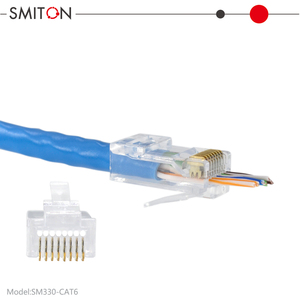 Conector <span class=keywords><strong>RJ45</strong></span> Modular de Pasante Cat5e Cat6 8p8c Fácil de Enhebrar el Cable - Product Image 4