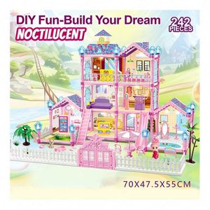 Juego de Muebles en Miniatura para Casa de Muñecas, Modelo de Casa de Madera para Armar, Escena Creativa, Regalo para Niñas y Niños - Product Image 6