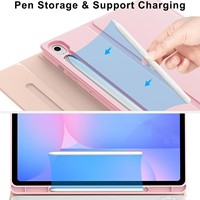 Étui clavier sans fil ultra-fin avec protection antichoc et support multi-angles, fonction veille/réveil automatique