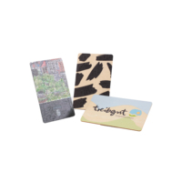 Voll farbdruck Laser Holz karte Kleine leere Holz Business Geschenk karten Bambus Holz Hotel Schlüssel karte